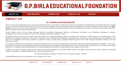 Desktop Screenshot of gpbirlaedufoundation.com